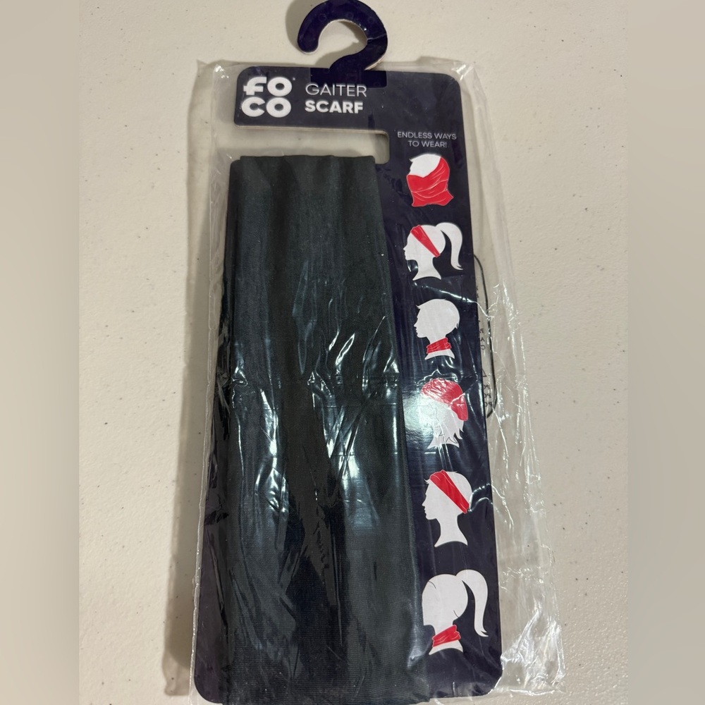 NWT Black Gaiter Scarf - New, never opened.